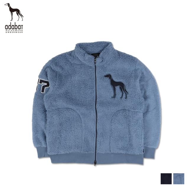 アダバット adabat ジャケット ルームウェア 部屋着 パジャマ ナイトウェア メンズ ボア ジップアップ 0223-98