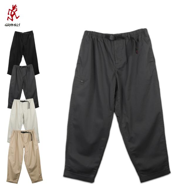 グラミチ GRAMICCI パンツ ツイル リゾートパンツ メンズ TC/TWILL RESORT PANT ブラック チャコール グレージュ ベージュ GMP4-SJP09の通販は