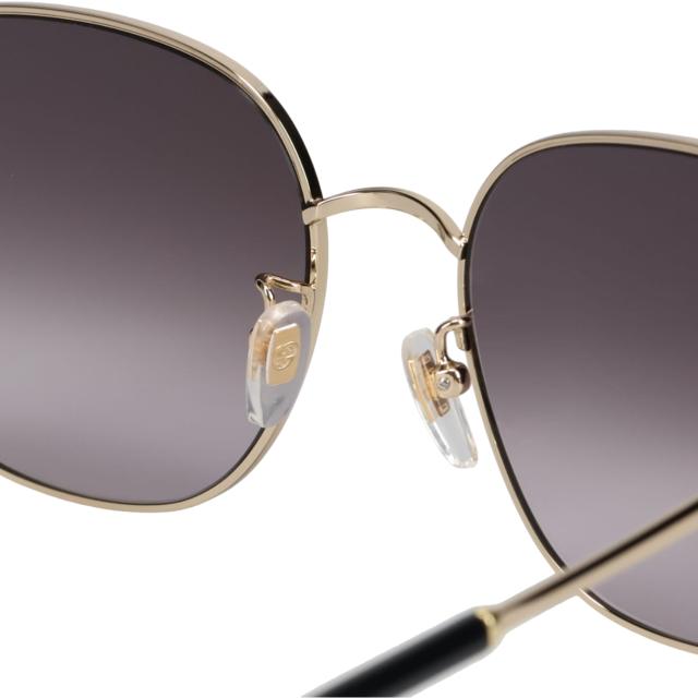 グッチ GUCCI サングラス メンズ レディース アジアンフィット UVカット 紫外線対策 SUNGLASSES ゴールド GG1142SA-001 グッチ GUCCI サングラス メンズ レディース アジアンフィット UV