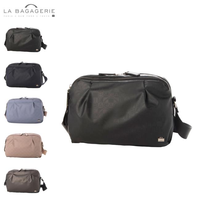 ラ バガジェリー LA BAGAGERIE ショルダーバッグ レディース 斜め掛け ブラック ネイビー ブルー ピンク シルバー 黒 B0021-01