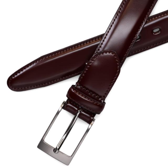 プレリーギンザ PRAIRIE GINZA ベルト レザーベルト メンズ コードバン CORDOVAN BELT ブラック ブラウン バーガンディー 黒 NB15324_3