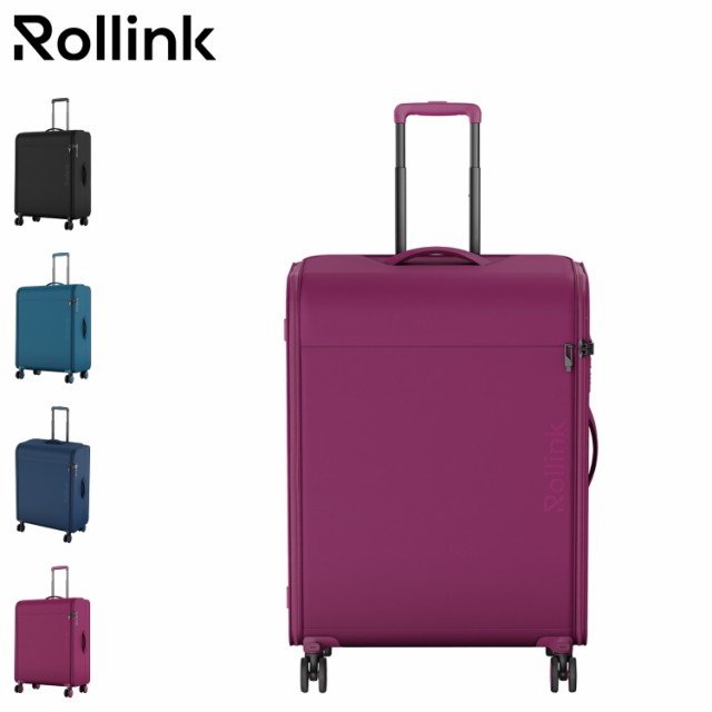 Rollink ローリンク キャリーケース バッグ スーツケース フウトウ メンズ レディース 100L フロントオープン 大型 軽量 FUTO 黒 707