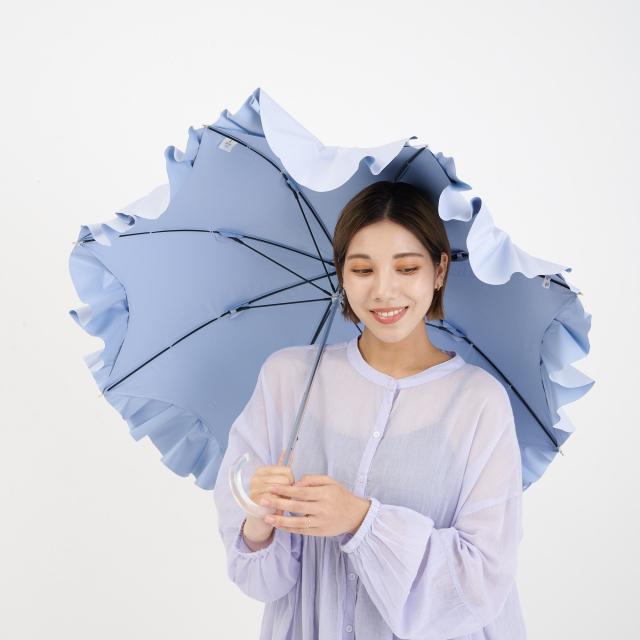 ランバンオンブルー LANVIN en Bleu 日傘 長傘 晴雨兼用 ショート 雨傘