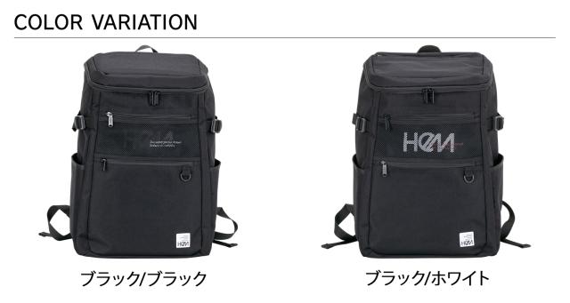 HeM ヘム リュック バッグ スクールリュック レイ ボックス メンズ レディース 通学 女子 男子 中学生 高校生 撥水 ブラック 黒 39711の通販は