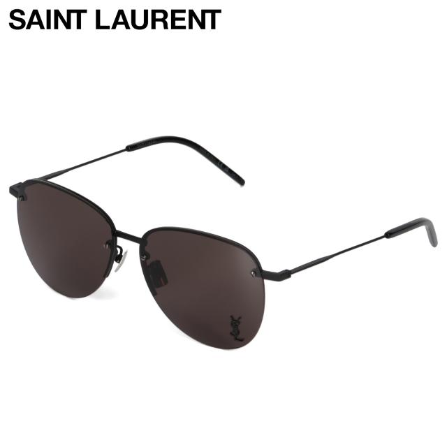 サンローラン SAINT LAURENT サングラス メンズ レディース UVカット アジアンフィット ブラック 黒 SL328KM-001