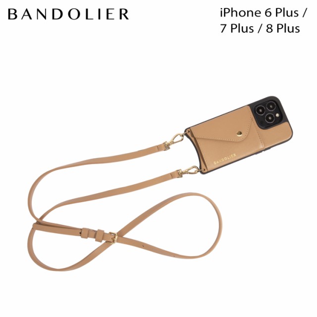 BANDOLIER バンドリヤー iPhone 8Plus 7Plus 6Plus スマホケース スマホショルダー 携帯 アイフォン メンズ レディース ブルー 10EMM