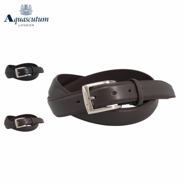 アクアスキュータム AQUASCUTUM ベルト レザーベルト メンズ 本革 ビジネス バックル LEATHER BELT AQB-00211