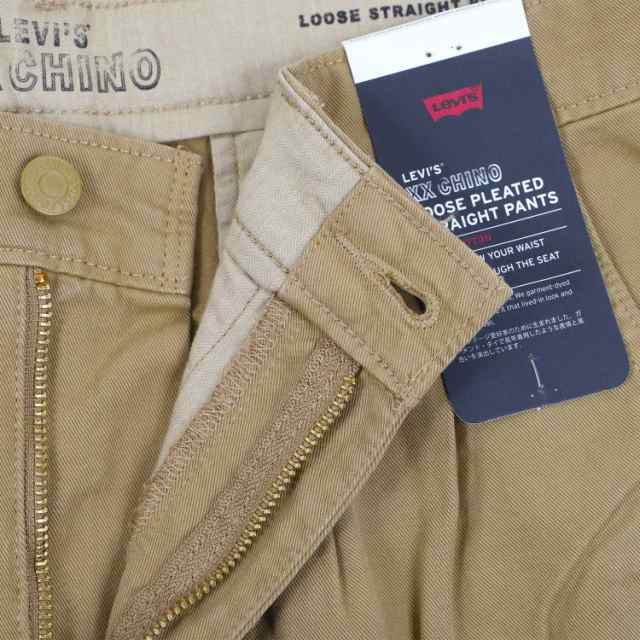 リーバイス LEVI'S チノパン ワークパンツ プリーツパンツ メンズ ルーズ ストレート プリーツ XX CHINO BRITISH ブラウン A9211-0006
