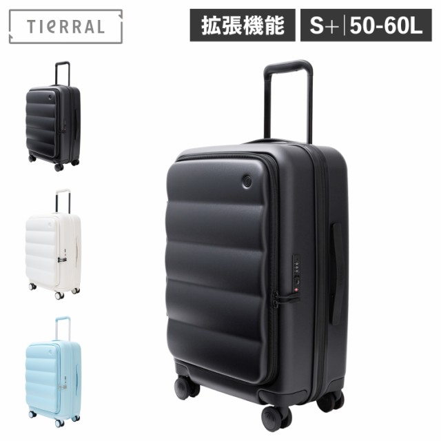 ティエラル TIERRAL スーツケース キャリーバッグ メンズ レディース S+サイズ 50-60L フロントオープンの通販は