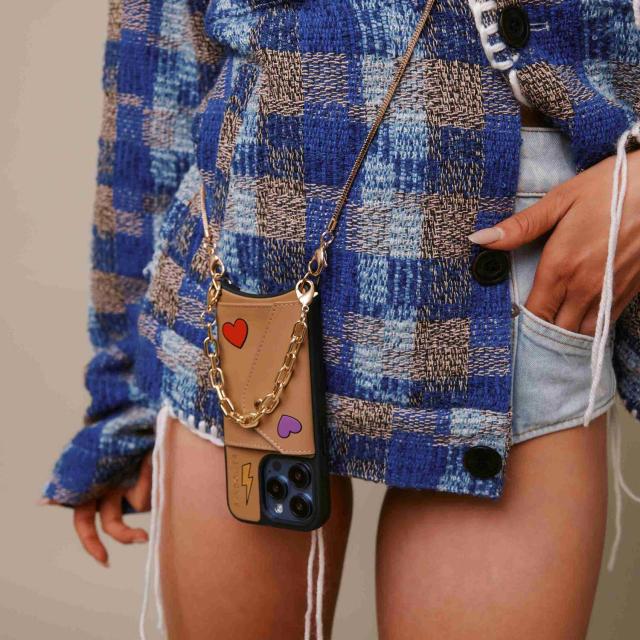 バンドリヤー BANDOLIER iphone16 16pro 16proMax 16Plus スマホケース スマホショルダー 携帯 アイフォン メンズ レディース DONNA SIDE SLOT GRAY CROC 14DON 16 SeriesGIA TAN ジア タン | バンドリヤー(BANDOLIER) 日本公式