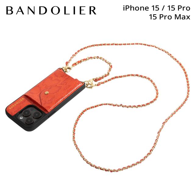 BANDOLIER バンドリヤー iPhone15 15Pro iPhone 15 Pro Max スマホケース スマホショルダー 携帯 アイフォン メンズ レディース 14LIL