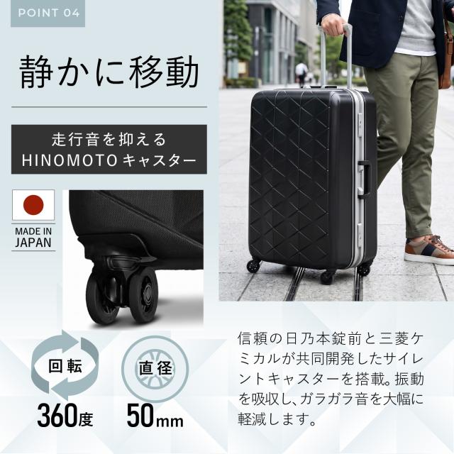 サンコー SUNCO スーツケース キャリーバッグ 極軽 メンズ レディース 超軽量 93L ハード フレーム TSAロック搭載 MGC2-69_9