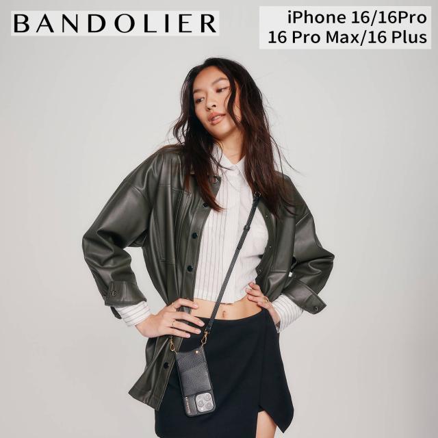 新品】BANDOLIER iPhone 16 Pro用ブラック ストラップ付 BANDOLIER