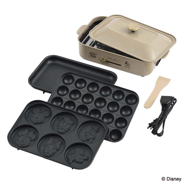 ブルーノ コンパクトホットプレート ディズニー BOE134-BE たこ焼き器