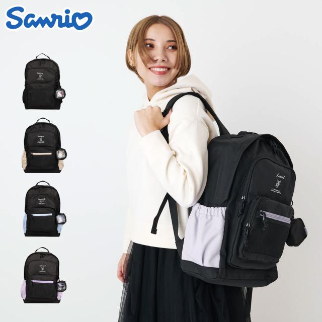 サンリオ Sanrio リュック バッグ バックパック レディース 22L A4 B4 大容量 軽量 丈夫 ブラック 黒 243325の通販は 6,029円