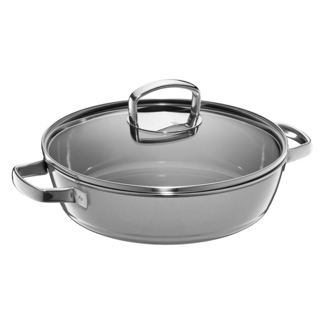WMF ヴェーエムエフ 鍋 両手鍋 フュージョンテック ミネラル ロースター 28cm IH対応 ホーロー LOW CASSEROLE グレー ワインレッド_4