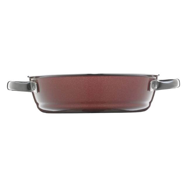 WMF ヴェーエムエフ 鍋 両手鍋 フュージョンテック ミネラル ロースター 28cm IH対応 ホーロー LOW CASSEROLE グレー ワインレッド_7