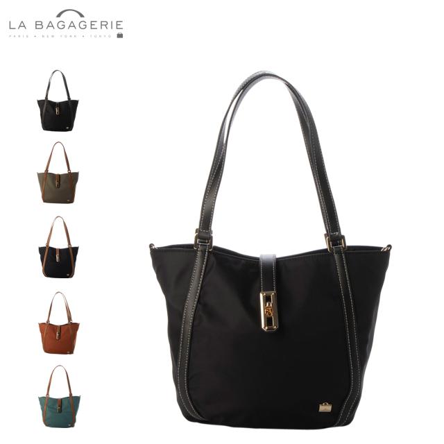ラ バガジェリー LA BAGAGERIE バッグ トートバッグ レディース A5 撥水 Sサイズ 斜めがけ 軽量 ファスナー付き B0077-02