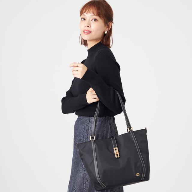 ラ バガジェリー LA BAGAGERIE バッグ トートバッグ レディース A4 撥水 Mサイズ 斜めがけ 軽量 ファスナー付き B0077-03_3