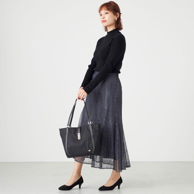 ラ バガジェリー LA BAGAGERIE バッグ トートバッグ レディース A4 撥水 Mサイズ 斜めがけ 軽量 ファスナー付き B0077-03_5