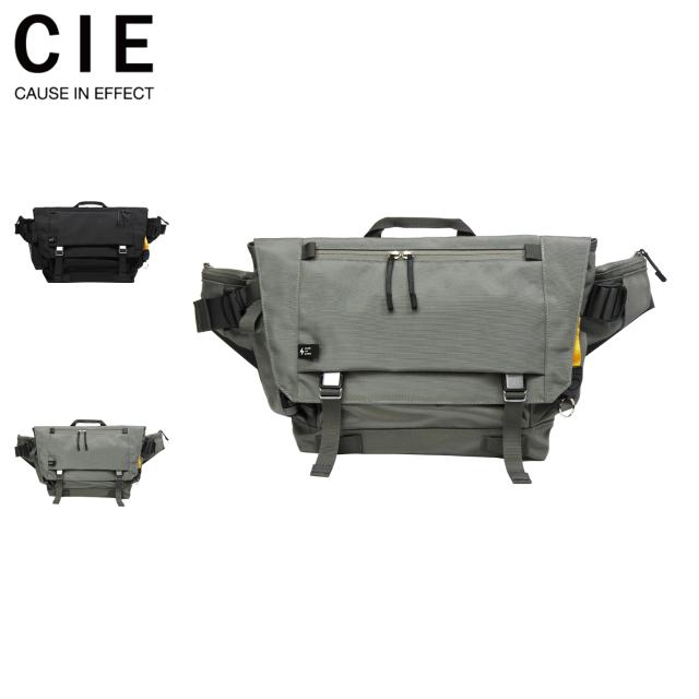 シー CIE バック ショルダーバッグ エイブル メンズ レディース 13L A4 斜めがけ 大容量 耐水 軽量 ABLE ブラック グレー 黒 202401