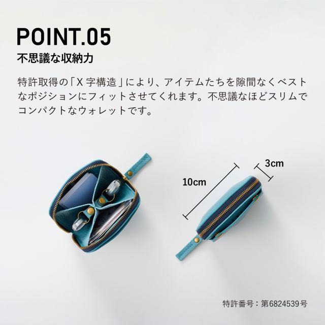 SMART MOVE! スマートムーブ スマートキーケース 財布 ミニ財布 2個収納 メンズ レディース ラウンドファスナー 本革 SHRINK type2 MC100_8