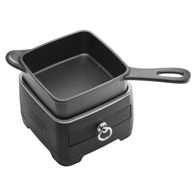 特典付き Toffy トフィー ホットスキレット 電気スキレット 1.2L 電動 フタ付き 角型 深型 直火対応 ブラック 黒 K-SK1