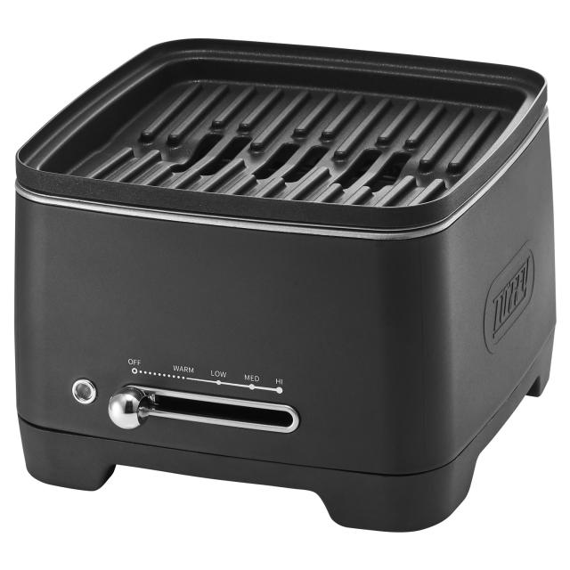 特典付き Toffy トフィー ホットスキレット 電気スキレット 1.2L 電動 フタ付き 角型 深型 直火対応 ブラック 黒 K-SK1