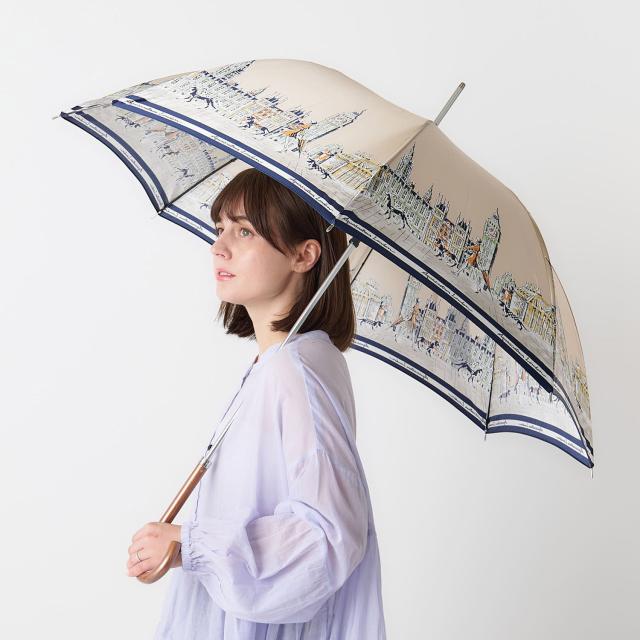 アクアスキュータム AQUASCUTUM 長傘 雨傘 レディース 60cm 軽量 UVカット 遮熱 紫外線対策 1AQ 11066-66_1