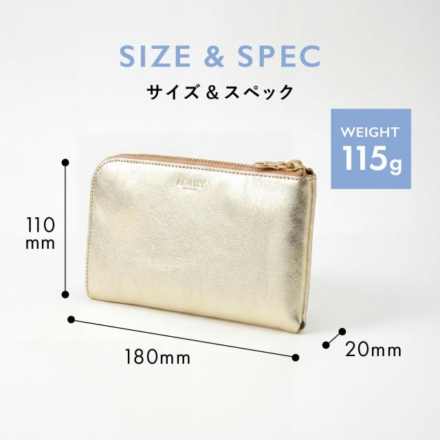アジリティ AGILITY 財布 長財布 ショルダーベルト 2点セット ショルダーストラップ メンズ レディース 本革 日本製 1600 2513_12