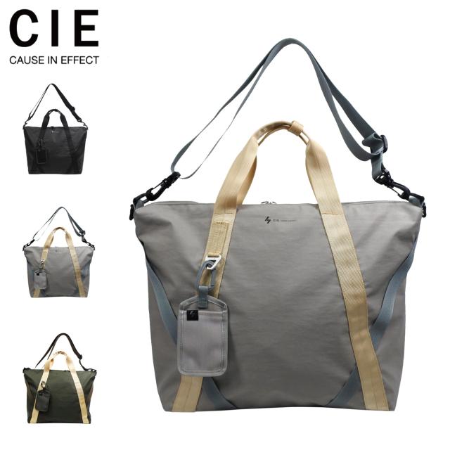 CIE シー バッグ トートバッグ メンズ レディース 17L 大容量 斜めがけ 防水 軽量 日本製 W-CROSS ブラック グレー カーキ 黒 032500