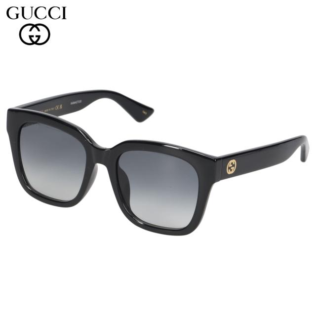 グッチ GUCCI サングラス メンズ レディース アジアンフィット UVカット 紫外線対策 スクエア ブラック GG1338SK