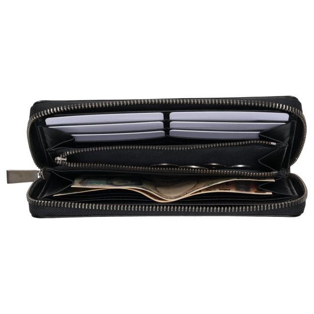ランバンオンブルー LANVIN en Bleu 財布 長財布 メンズ ラウンドファスナー 本革 小銭入れ付き レノア ネイビー 518615_3