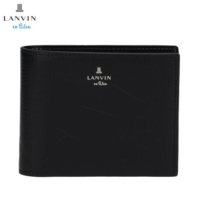 ランバンオンブルー LANVIN en Bleu 財布 二つ折り メンズ 本革 小銭入れ付き バトラー ブラック 黒 519614