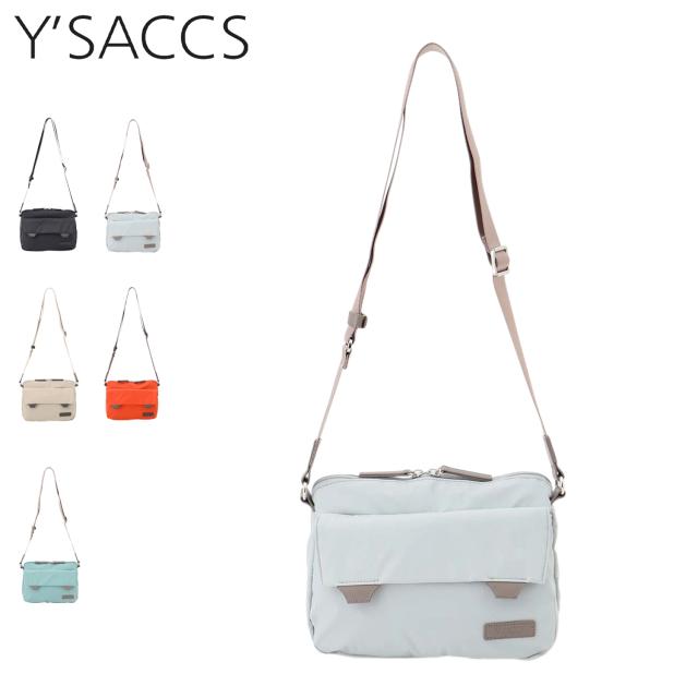 イザック Y’SACCS バッグ ショルダーバッグ 小物入れ ポシェット ダブルタブ レディース 撥水 軽量 斜めがけ ファスナー付 20-041-01