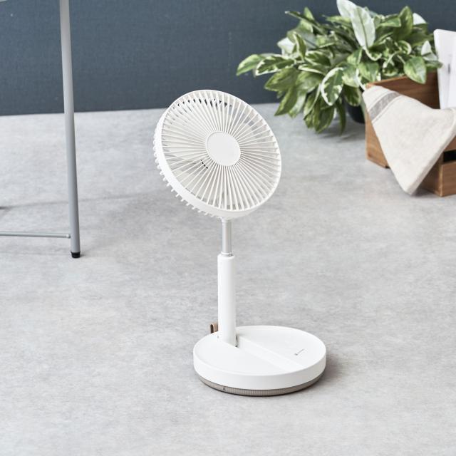 ライフオンプロダクツ Life on Products 扇風機 DCモーター 左右首振り 風量3段階 熱中症対策 折りたたみ 高さ調節可能 LCAF031_5