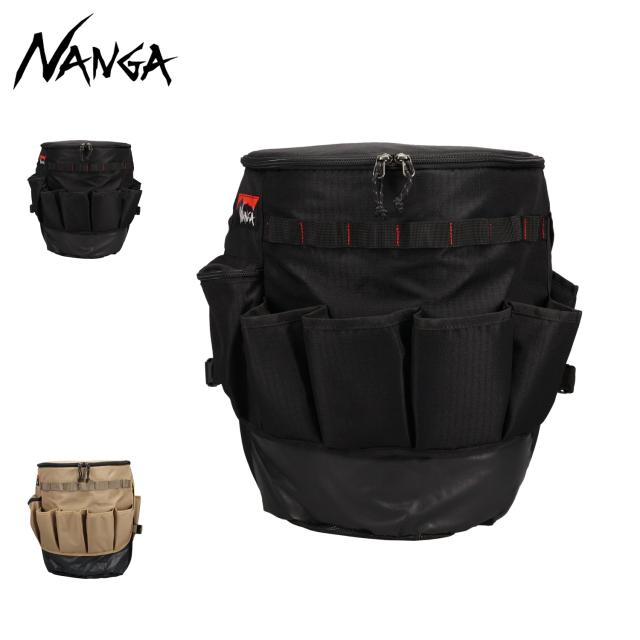 NANGA ナンガ 収納 ジャケット クーラー バケツ用 ギア 小物入れ 18-23L対応 保冷 COOLER BUCKET ブラック ブラウン 黒 N2502-3W317Z