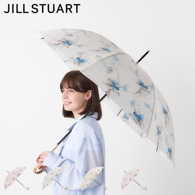 ジルスチュアート JILLSTUART 長傘 雨傘 レディース 軽量 レッド ブルー イエロー ピンク 1JI 11057