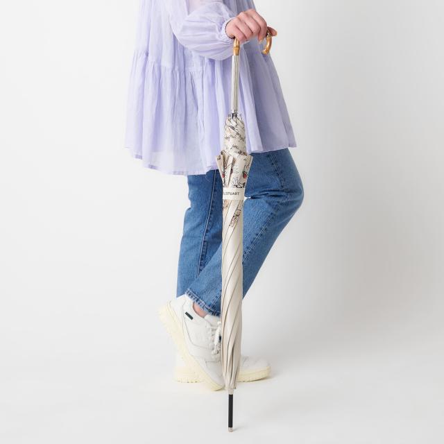 ジル スチュアート JILL STUART 長傘 雨傘 レディース 軽量 ベージュ レッド ブルー ピンク 1JI 11058_4