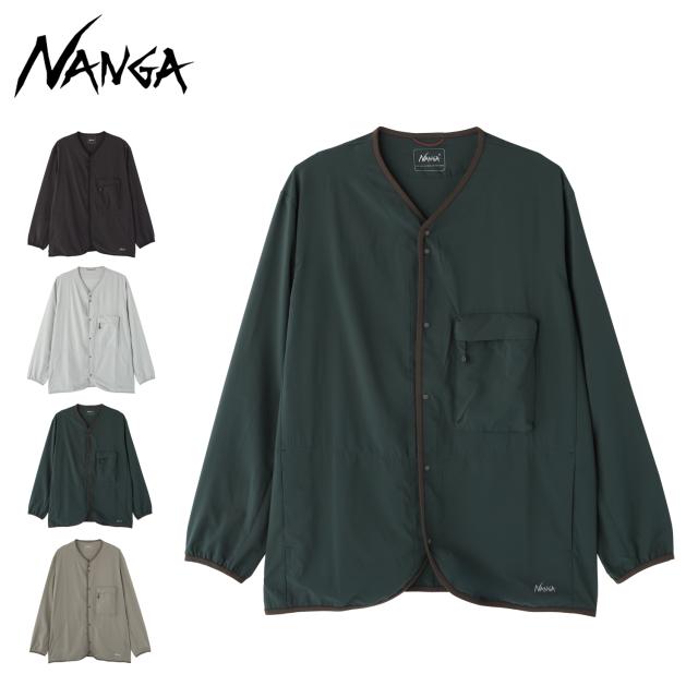 NANGA ナンガ カーディガン トップス メンズ 軽量 UVカット 吸水 速乾 PLC EXCURSION CARDIGAN ブラック グレー グリーン カーキ 黒 N2500-1T405A