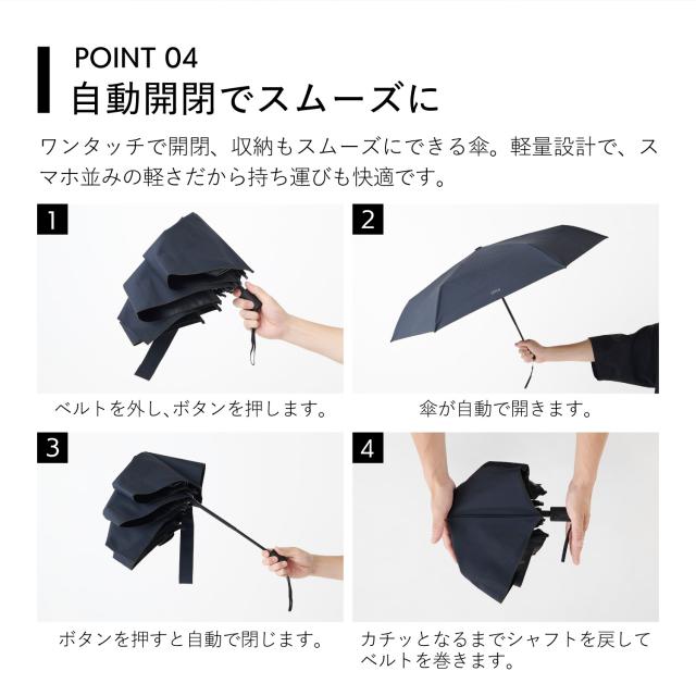 レトリー LETLY 日傘 晴雨兼用 折り畳み 完全遮光 軽量 雨傘 東レ サマーシールド メンズ レディース 50cm 遮光 遮熱 NGA-1274_8