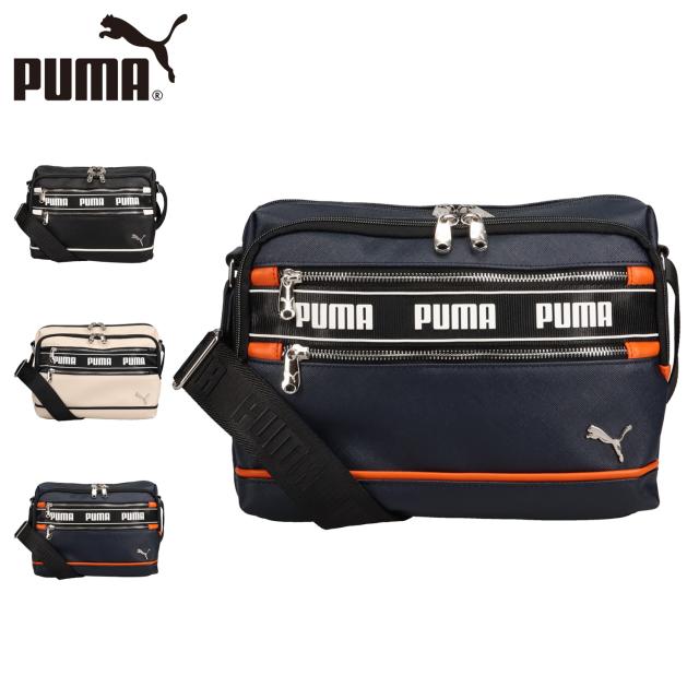 PUMA プーマ バッグ ショルダーバッグ メンズ レディース 横型 軽量 斜めがけ ファスナー付き J20366