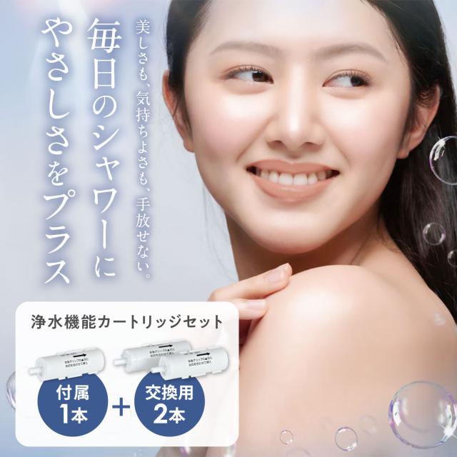 ボリーナ Bollina シャワーヘッド 浄水カートリッジ 3点セット シャワーヘッド用 50% 節水 TK-7330 TK-5012