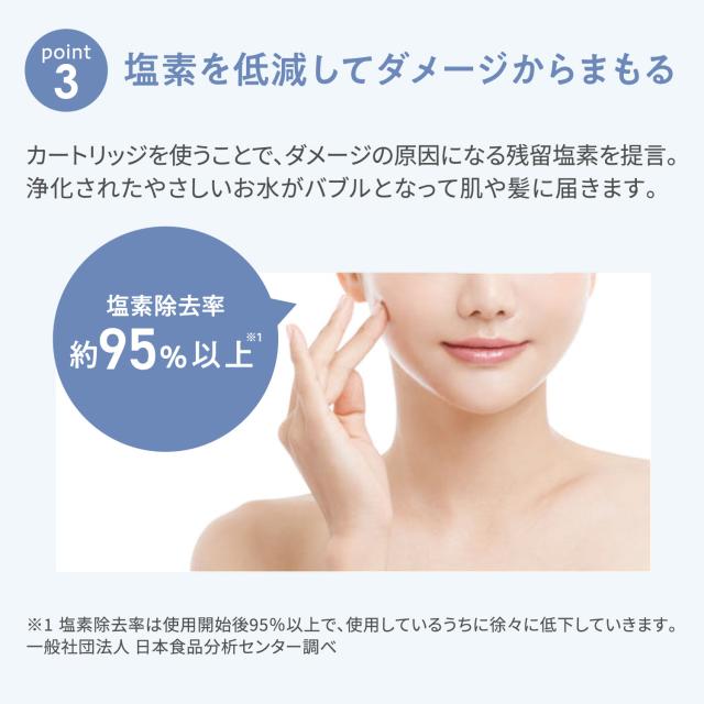 ボリーナ Bollina シャワーヘッド 浄水カートリッジ 3点セット シャワーヘッド用 50% 節水 TK-7330 TK-5012