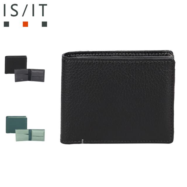 IS/IT イズイット 財布 二つ折り財布 コクーン メンズ レディース 牛革 本革 軽量 コンパクト 947604