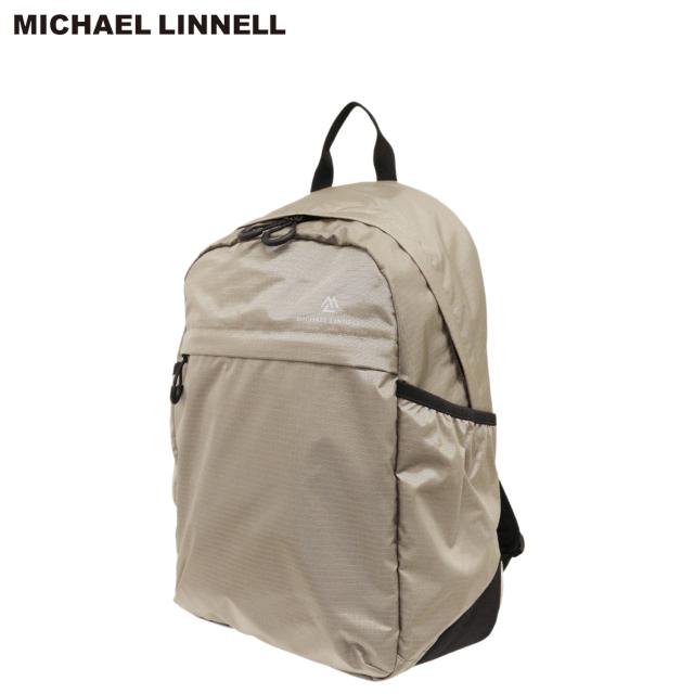マイケルリンネル MICHAEL LINNELL リュック バッグ バックパック メンズ レディース 20L 大容量 軽量 撥水 コンパクト ベージュ MLRT-01