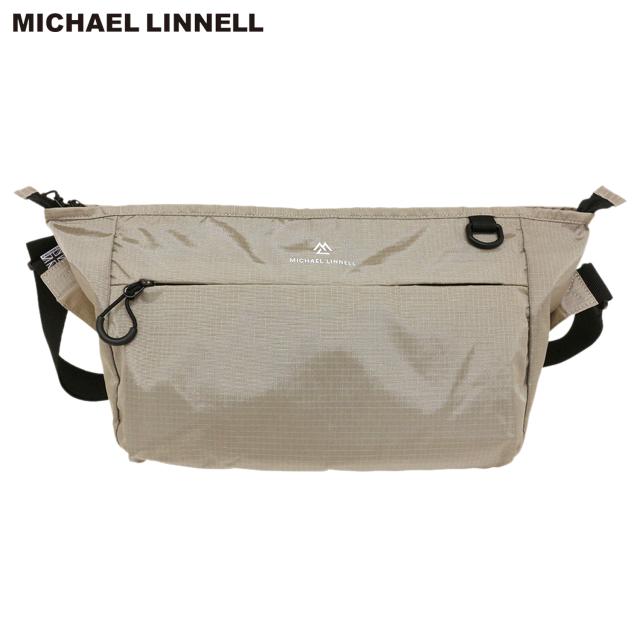 マイケルリンネル MICHAEL LINNELL バッグ ショルダーバッグ メンズ レディース 10L 大容量 軽量 撥水 斜めがけ ベージュ MLRT-06