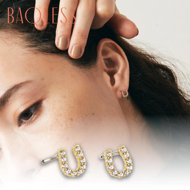Baqless バックレス ピアス レディース 金属アレルギー対応 つけっ 