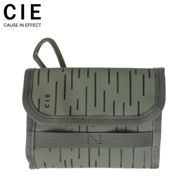 CIE シー 財布 三つ折り ミニ グリッド3 メンズ レディース 小銭入れ付き 軽量 防水 撥水 日本限定 GRID3 オリーブ 032300RC