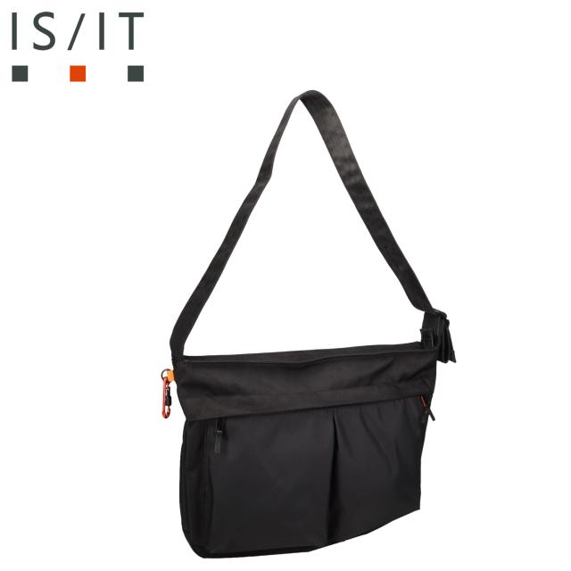 IS/IT イズイット ショルダーバッグ メンズ レディース 斜めがけ 大人 軽量 ナイロン X-pac ブラック 黒 994102
